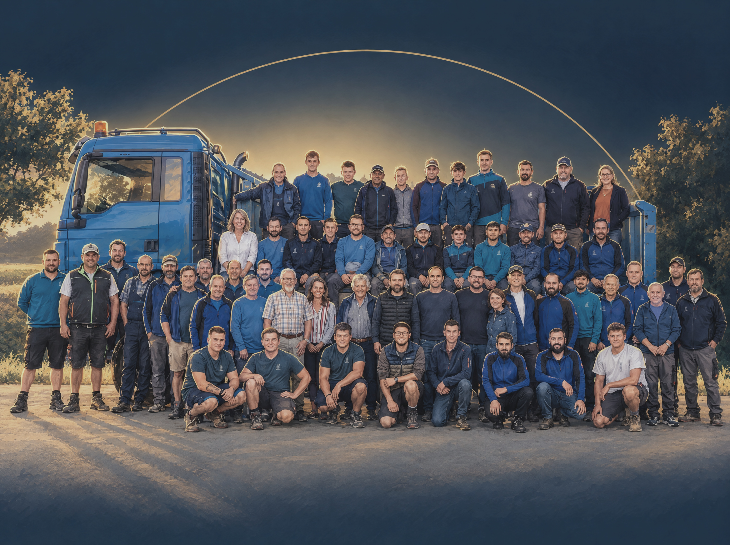 Grafik: das Team der KAISER Tief- und Pflasterbau GmbH